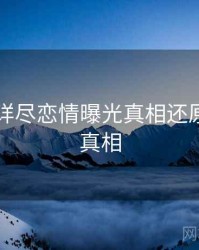 51爆料详尽恋情曝光真相还原，揭秘真相