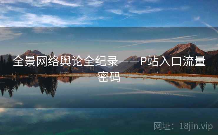 全景网络舆论全纪录——P站入口流量密码