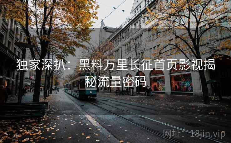 独家深扒：黑料万里长征首页影视揭秘流量密码